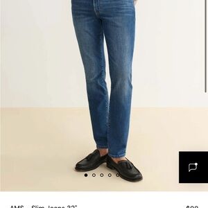 Warp + Weft Deep Blue Slim Jeans